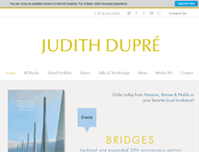 Tablet Screenshot of judithdupre.com